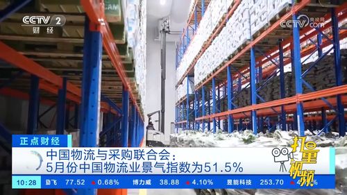 中国物流与采购联合会 5月份中国物流业景气指数为51.5