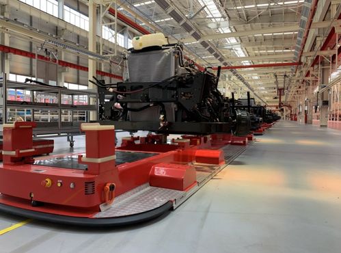 91台agv csg华晓助力某工程机械厂商实现整厂物流无人化